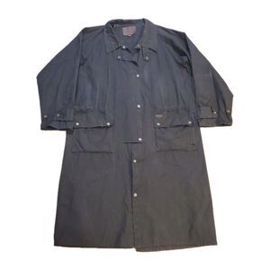 Outback Trading Company Low Rider Duster Riding Jacket Mens Sz Med Black Rancher